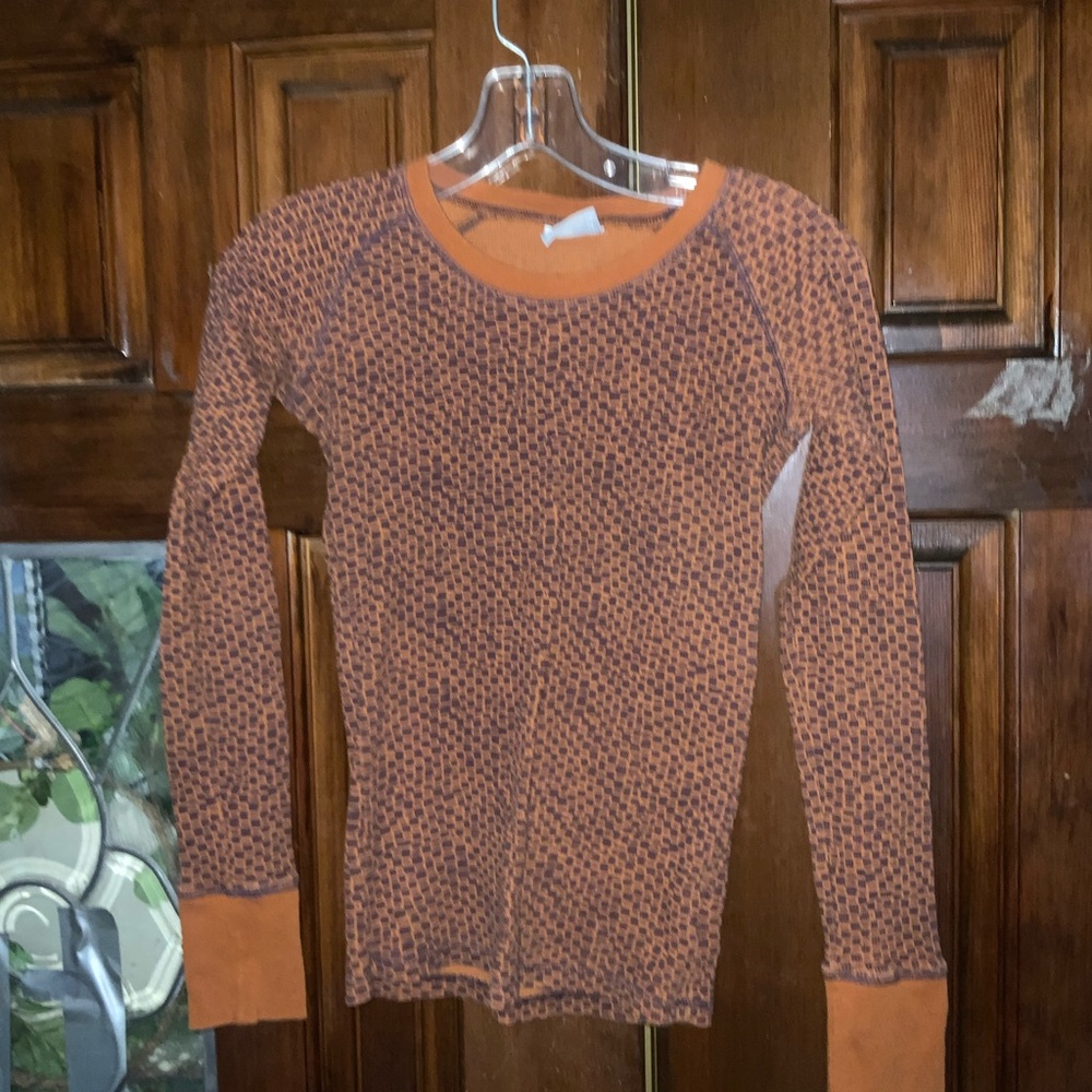 Women’s Columbia Orange and Black Thermal Shirt